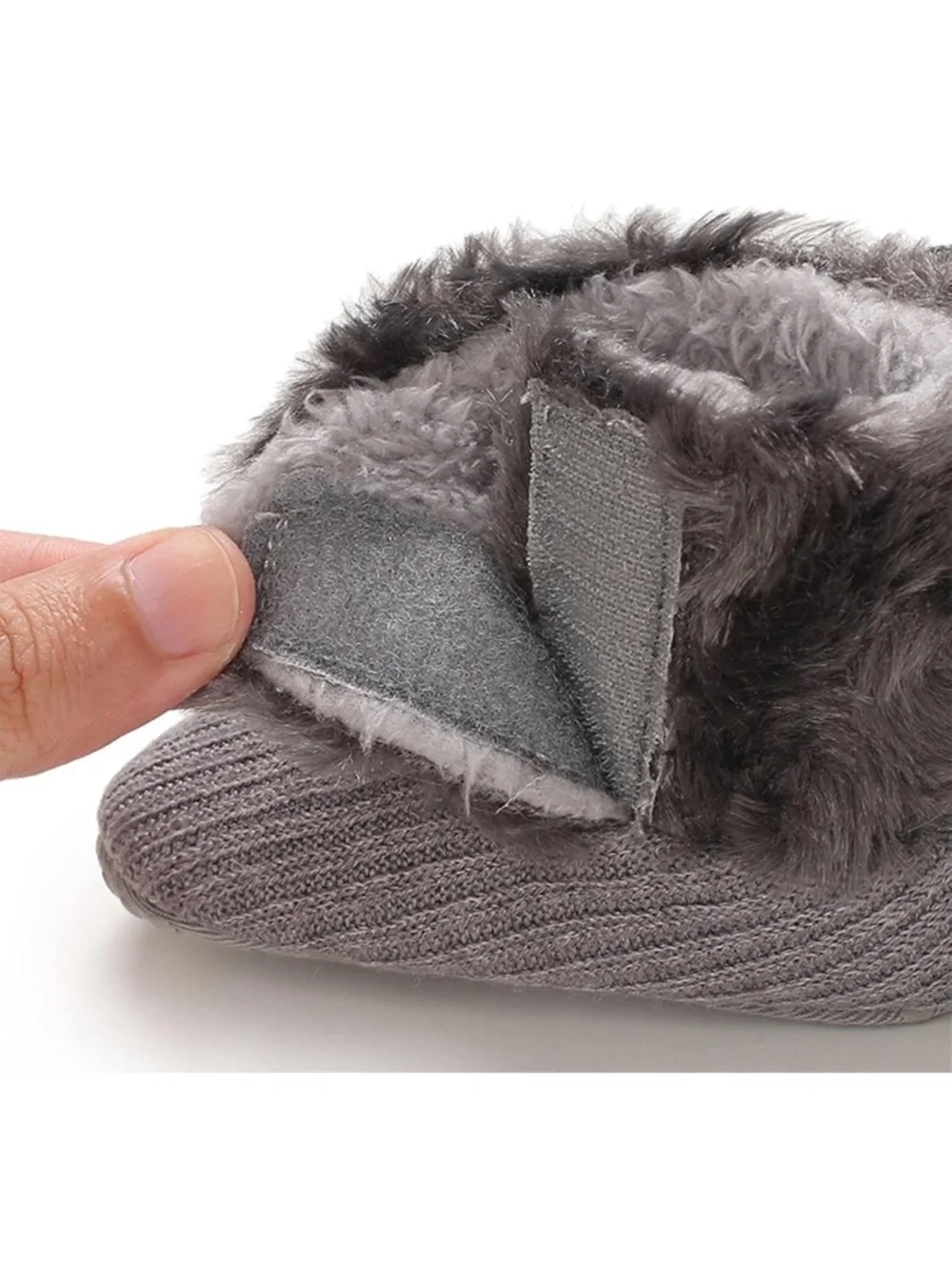 New Faux Fur Baby Booties